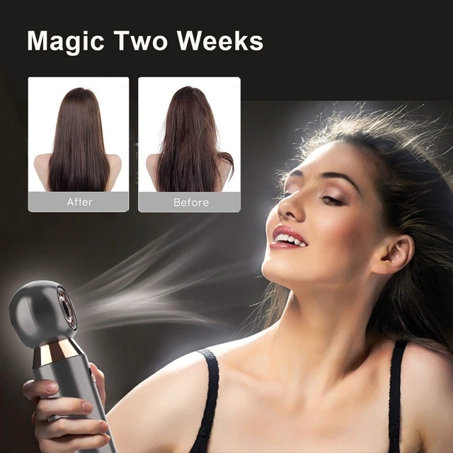 Alt view image 6 of 7 - Professional Hair Dryer 800W Lightweight & Compact Blow Dryer Powerful Flow Hair Dryers for Travel and Home Concentrator Nozzle Gray