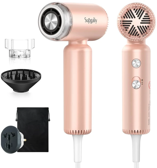Main image of Dual Voltage Travel Hair Dryer, High-Speed Ionic Blow Dryer | Lightweight Hairdryer, Professional Fast Drying, Compact Portable, Small Mini, Quiet