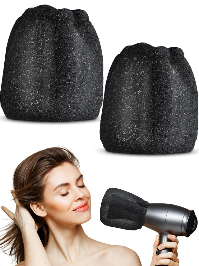 Main image of 2 Pcs Sock Diffuser for Hair Dryer, Heat-Resistant Foam, 5.12x3.15" | Set of 2 Travel Diffuser Sock for Hair Dryer, Universally Compatible With Most Models, Suitable for Curly and Wavy Hair Type