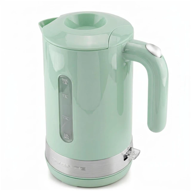 Main image of 1.8L Electric Kettle, BPA-Free with Easy-Fill Lid, Teal KP413LBL | 1500W Fast Boiling Water Heater, Auto Shut-Off, Boil-Dry Protection, 360° Swivel Base, Clear-View Window, Removable Filter