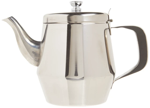 Alt view image 2 of 5 - Gooseneck Teapot, 32-Ounce,Stainless Steel,Medium | Gooseneck spout, Hinged lid, Commercial foodservice use, Tea, hot water and tableside beverage service