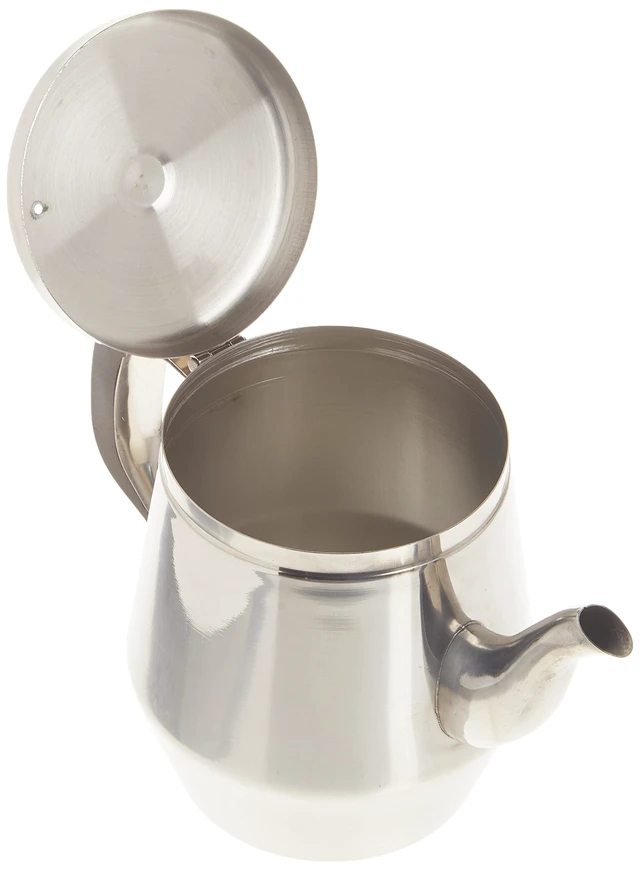 Alt view image 4 of 5 - Gooseneck Teapot, 32-Ounce,Stainless Steel,Medium | Gooseneck spout, Hinged lid, Commercial foodservice use, Tea, hot water and tableside beverage service