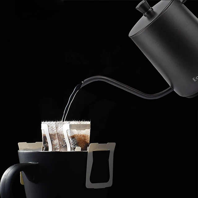 Alt view image 4 of 7 - Gooseneck Pour Over Coffee Kettle 30 fl oz Stainless Steel Hand Drip Coffee Pot With Long Narrow Spout, Suitable for Induction Cookers, Black