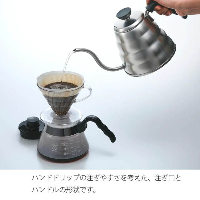 Alt view image 2 of 5 - V60 "Buono" Drip Kettle Stovetop Gooseneck Coffee Kettle 700ml, Stainless Steel, Silver