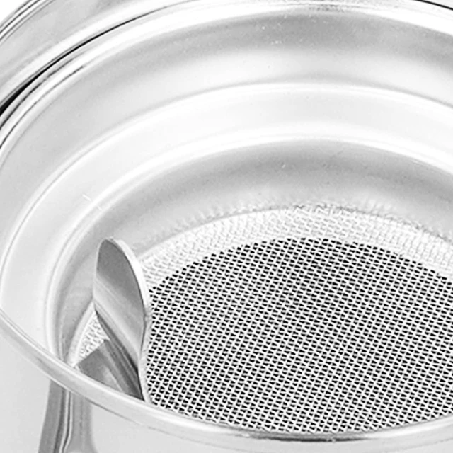 Alt view image 7 of 7 - Teapot with Removable Strainer, 30oz Stainless Steel Gooseneck Pour Over Kettle Modern Silver Small Coffee Tea Pot Infuser for 1-3 People, for Loose Leaf Tea & Pour-Over Coffee