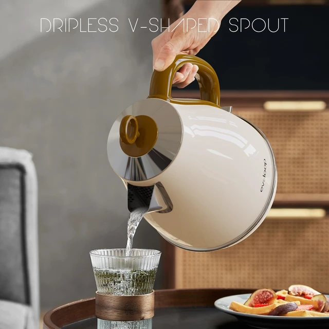 Alt view image 6 of 7 - 1.7L Electric Kettles, BPA Free Tea Kettle, Hot Water Boiler Heater, Stainless Steel Teapot, Auto Shut-Off & Boil-Dry Protection, 120V/1500W