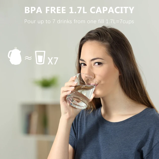 Alt view image 7 of 7 - 1.7L Electric Kettles, BPA Free Tea Kettle, Hot Water Boiler Heater, Stainless Steel Teapot, Auto Shut-Off & Boil-Dry Protection, 120V/1500W