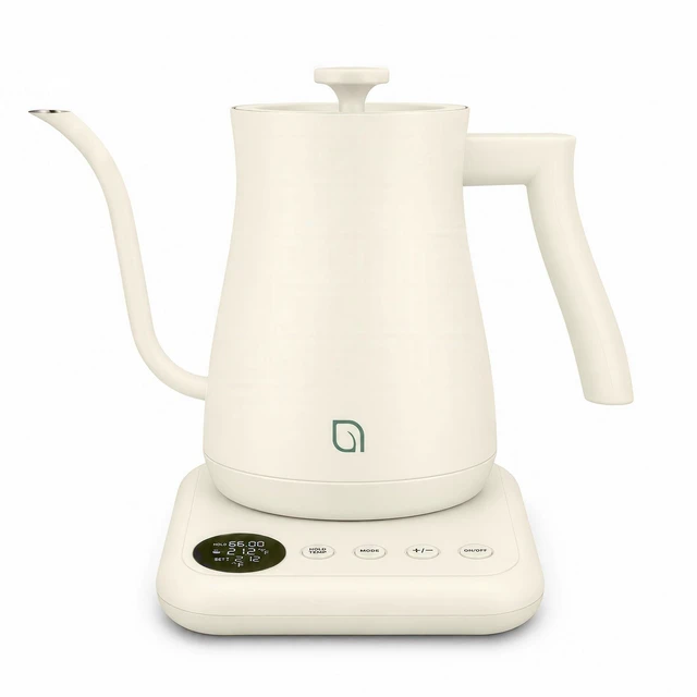 Main image of ECO SERIES Gooseneck Electric Kettle with 5 Temperature Presets and Keep Warm Feature, 0.8L Pour Over Kettle for Coffee & Tea 1200W Quick Heating with 100% Stainless Steel Interior Water Heater