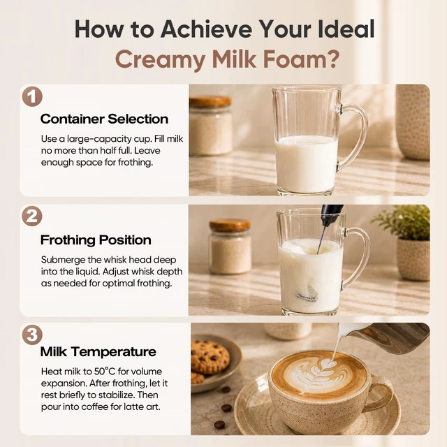 Alt view image 7 of 7 - Rechargeable Milk Frother Handheld-2000mAh Battery | Frother Wand with Dual Detachable Whisk Heads, 2 Speeds, IPX6 Waterproof Drink Mixer & Stand for Latte, Cappuccino, Matcha