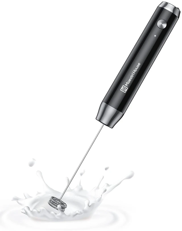 Main image of LunaFro Lite Rechargeable Milk Frother,Detachable Whisk | 5500RPM&8000RPM 2 Speed Motor, 1200mAh lithium battery, frother Handheld for Lattes, Cappuccino & Powdered Drinks,No Stand