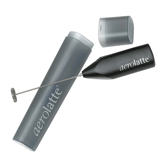 Alt view image 2 of 5 - Milk Frother To Go with Travel Storage Case, The Original Steam-Free Frother, Black