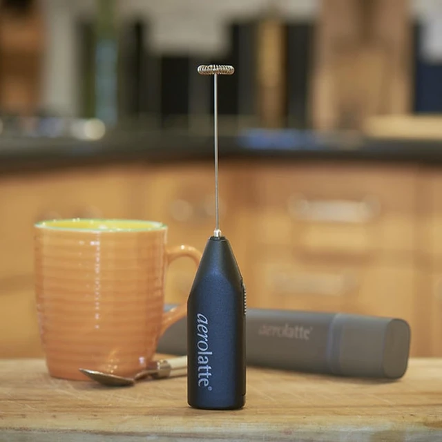 Alt view image 4 of 5 - Milk Frother To Go with Travel Storage Case, The Original Steam-Free Frother, Black