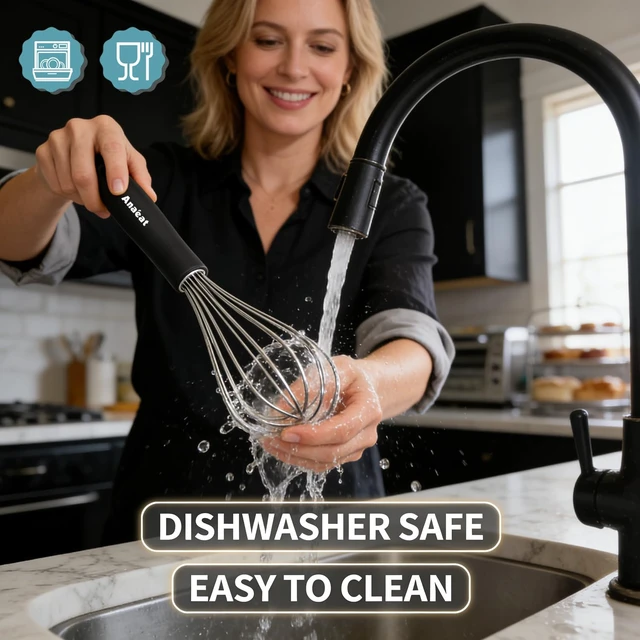 Alt view image 7 of 7 - 3 Packs Stainless Steel Whisk Set - Balloon Whisk, Thick Stainless Steel Wire Strong Handles, Egg Beater for Cooking, Blending, Whisking, Beating and Stirring (9"+11"+12")