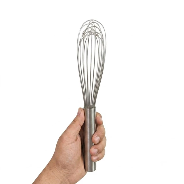 Alt view image 5 of 7 - 11 Inch Stainless Steel Balloon Whisk | Hand Utensil for Cooking, Baking Egg Beater, Heavy Cream Aerator, Wire Mixing Baking Supplies, Dishwasher Safe
