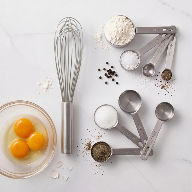 Alt view image 7 of 7 - 11 Inch Stainless Steel Balloon Whisk | Hand Utensil for Cooking, Baking Egg Beater, Heavy Cream Aerator, Wire Mixing Baking Supplies, Dishwasher Safe