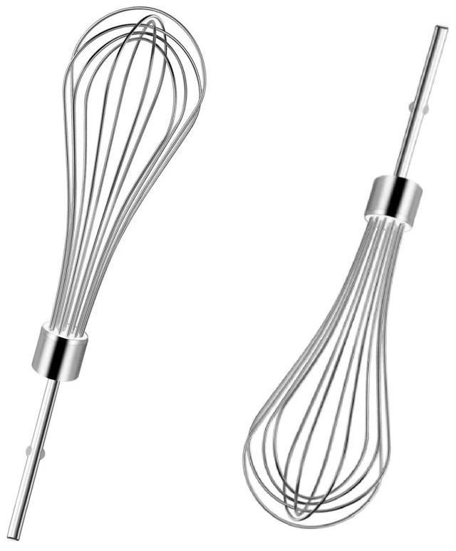 Main image of W10720799 Stainless Steel Egg Beater, Hand Mixer Whisk Attachments for KitchenAid, Fits KHMPW, KHM512BM KHM2B, AP5644233, W10720799 & More Hand Mixer Egg Beaters Attachments - 2 Pack