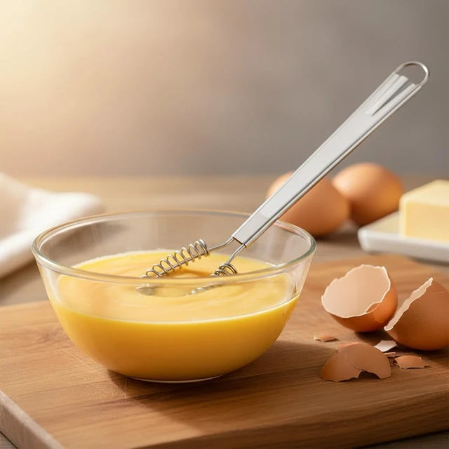 Alt view image 5 of 7 - 4Pcs Stainless Steel Egg Beater, 8 inches Mini Egg Whisk | Spring Coil Whisk, Handheld Milk Frother Foamer, Sauce Stirrer Blender, Coffee Mixer