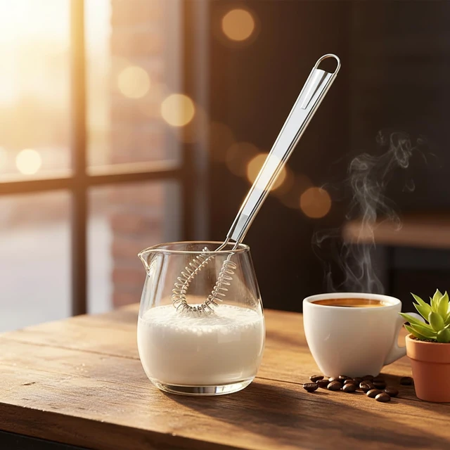 Alt view image 7 of 7 - 4Pcs Stainless Steel Egg Beater, 8 inches Mini Egg Whisk | Spring Coil Whisk, Handheld Milk Frother Foamer, Sauce Stirrer Blender, Coffee Mixer