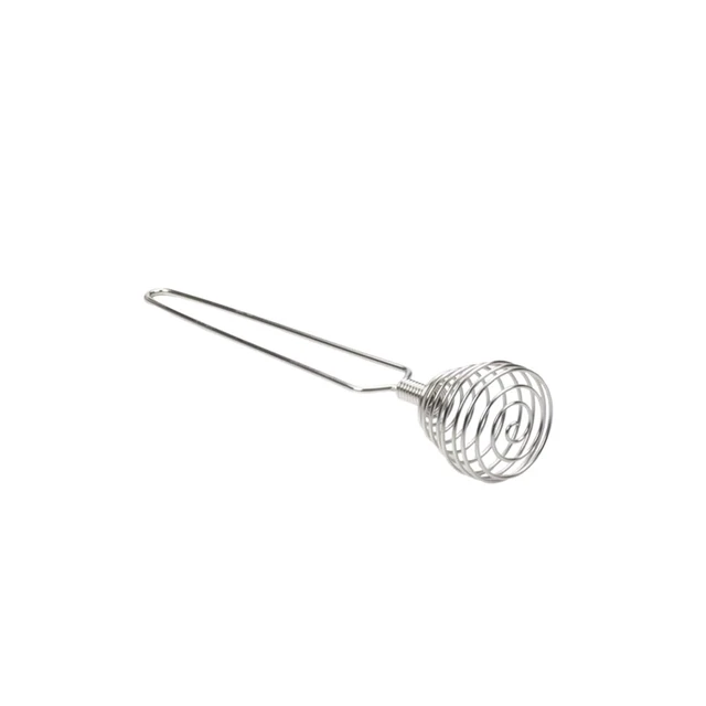 Alt view image 3 of 7 - Mini French Spring Whisk, 7.56 Inch Silver Stainless Steel Spring Coil Whisk, Hand Eggbeater Egg Mixer Whisk Blender Stirring Beater
