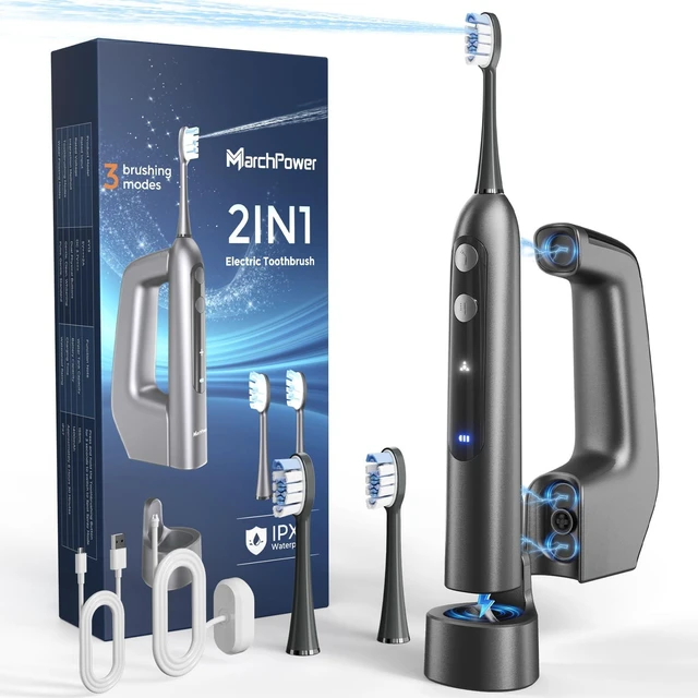 Main image of Innovation 3-in-1 Electric Toothbrush with Water Flosser Combo | Sweeping Oscillation, Flossing, Vibration(Muse Design Winner) Cordless Toothbrush for Travel Magnetic Tank Smart Timer