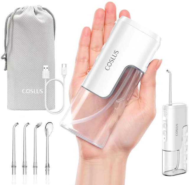 Main image of T40 Mini Water Flosser for Travel, Portable Compact Design, White | Cordless Oral Irrigator, Built-in Tip Storage, 4 Modes for Braces, Orthodontic, Sensitive Teeth, On-the-Go Use, IPX7