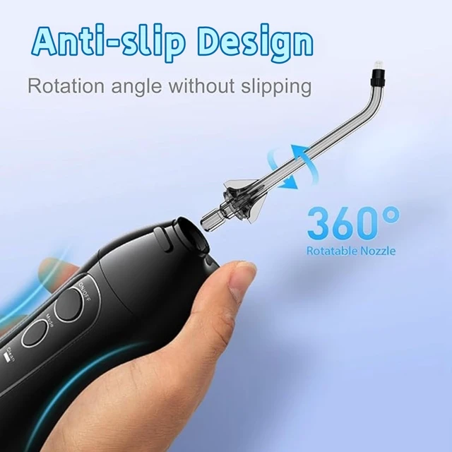 Alt view image 6 of 6 - Replacement Orthodontic Tip for COSLUS C20,E40,C31,C50,C51 Water Flosser | Oral Irrigator Jet Tip Only Compatible COSLUS F5020E, WFP14, F5023 Water Flosser(Black)