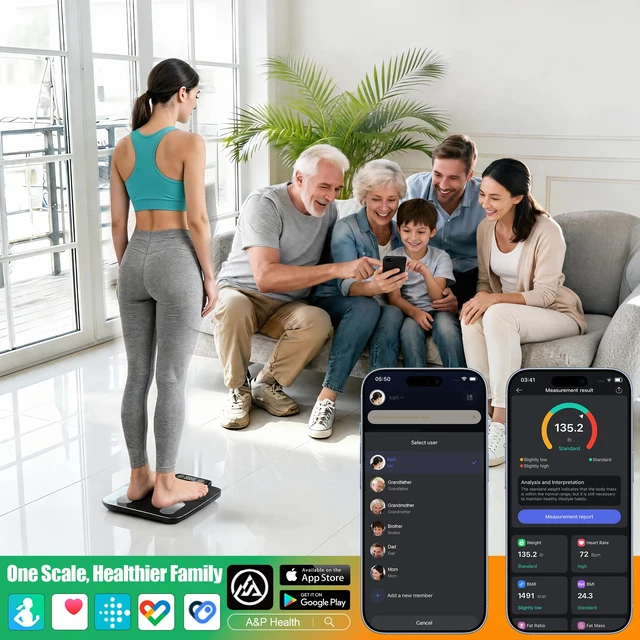 Alt view image 7 of 7 - Solar Powered Smart Scale for Body Weight, No Disposable Batteries Required | Bluetooth Digital Bathroom Scale, No Charging Cable, Body Fat/BMI/Heart Rate, 0.05-0.5kg Precision, 25 Metrics via App