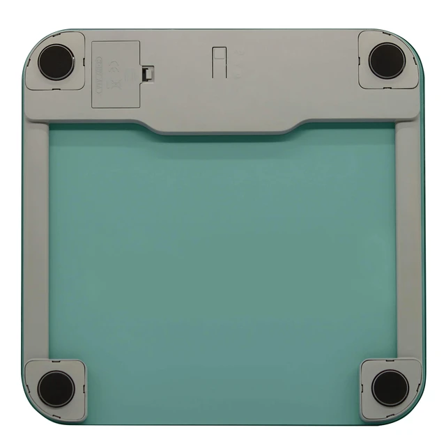 Alt view image 4 of 5 - Digital Bathroom Scale with Seafoam Green Tempered Glass Platform | Tempered glass platform, easy-to-read digital display, backlit display, built to complement any décor