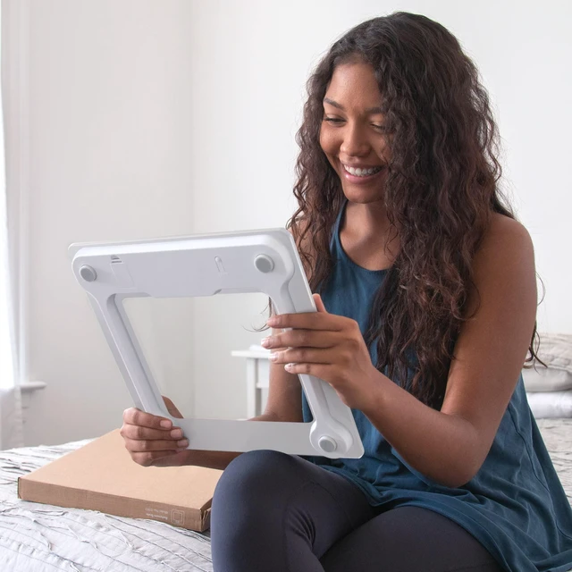 Alt view image 2 of 5 - Digital Weight Scale, Accurate, Non-Slip, and Scratch Resistant Bathroom Scale (White)