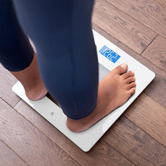 Alt view image 3 of 5 - Digital Weight Scale, Accurate, Non-Slip, and Scratch Resistant Bathroom Scale (White)
