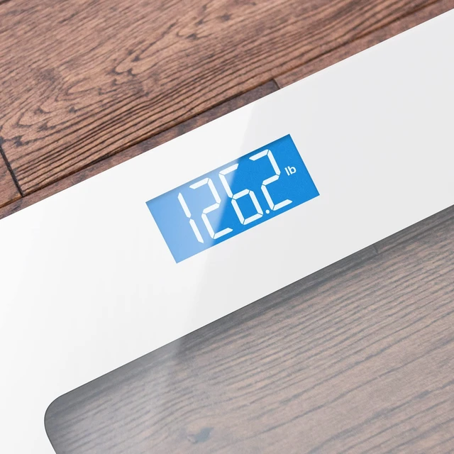 Alt view image 5 of 5 - Digital Weight Scale, Accurate, Non-Slip, and Scratch Resistant Bathroom Scale (White)