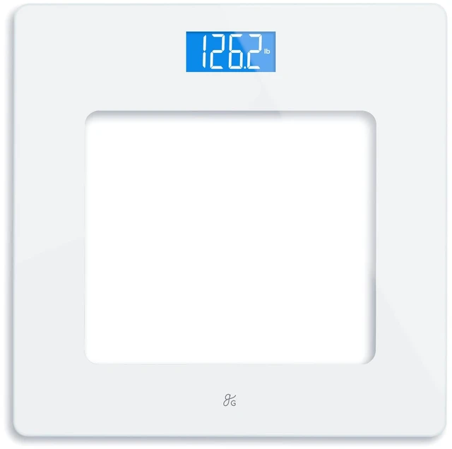 Main image of Digital Weight Scale, Accurate, Non-Slip, and Scratch Resistant Bathroom Scale (White)