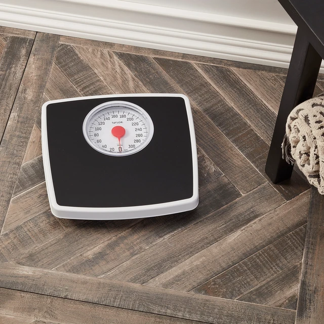 Alt view image 5 of 5 - Analog Bathroom Scale for Body Weight, 330 lb Capacity, Non-Slip Mat | Durable construction, easy-to-read digital display, classic analog dial
