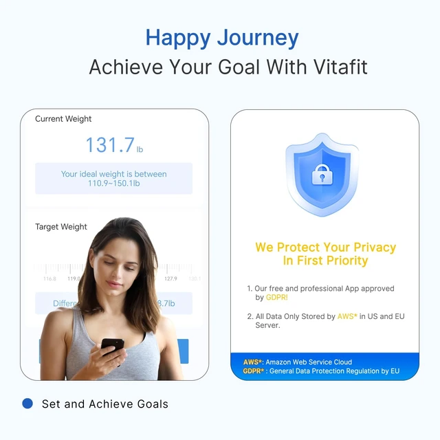 Alt view image 4 of 7 - Smart Scale for Body Weight High Accuracy 0.1lb, 400lb, LED, Black | Professional Factory Since 2001 Digital Weight Scales Bathroom Health App Sync 13 Body Composition with BMI, Body Fat, Muscle