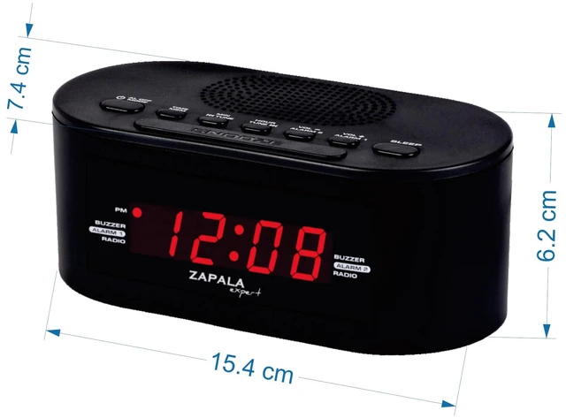 Alt view image 7 of 7 - Alarm Clock Radio for Bedroom, 2 Alarms Clear LED Display Plug in Simple Basic Digital FM Clock Radio with USB Charging Port, Adjustable Volume, Snooze for Deep Sleepers Kids Elderly