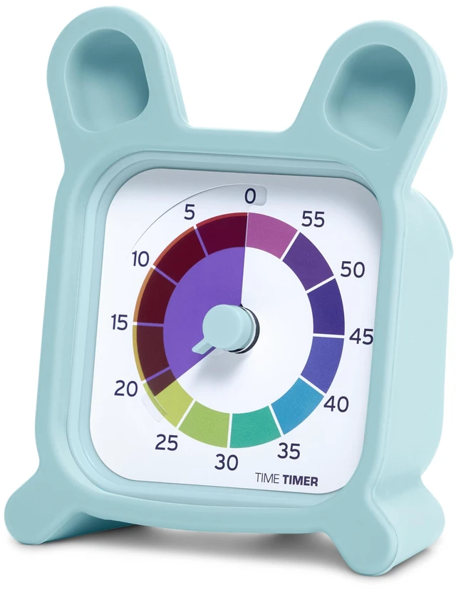 Main image of MOD with Bunny Protective Case - Animal Case with Rainbow Timer - Individual Sized 60 Minute Visual Countdown for ADHD, Autism, Kids, Students, and Pomodoro with Silent Operation (Bunny)