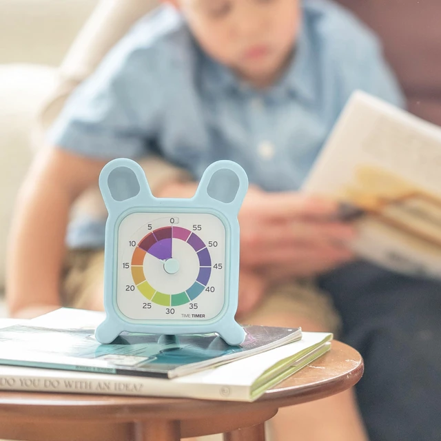 Alt view image 4 of 6 - MOD with Bunny Protective Case - Animal Case with Rainbow Timer - Individual Sized 60 Minute Visual Countdown for ADHD, Autism, Kids, Students, and Pomodoro with Silent Operation (Bunny)