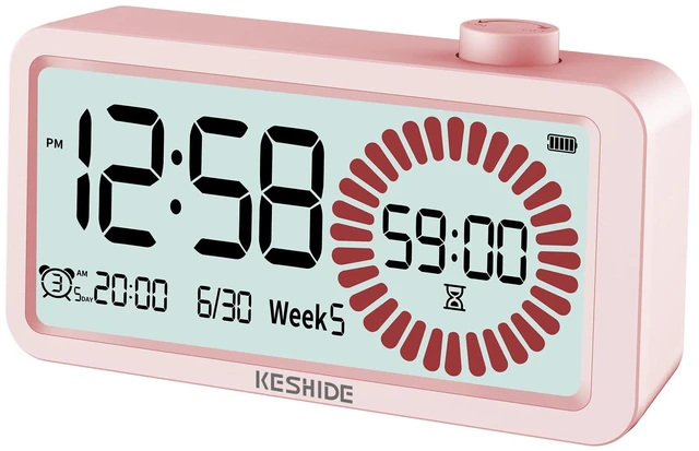 Main image of Visual Timer for Kids and Adults with Alarm Clock,LCD Digital 60-Minute Countdown Timer Time Management Tool for Home, School, or Work