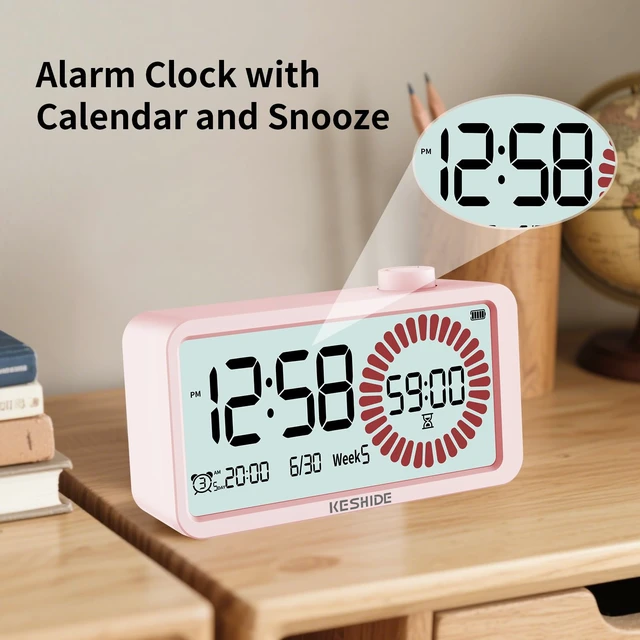 Alt view image 5 of 7 - Visual Timer for Kids and Adults with Alarm Clock,LCD Digital 60-Minute Countdown Timer Time Management Tool for Home, School, or Work