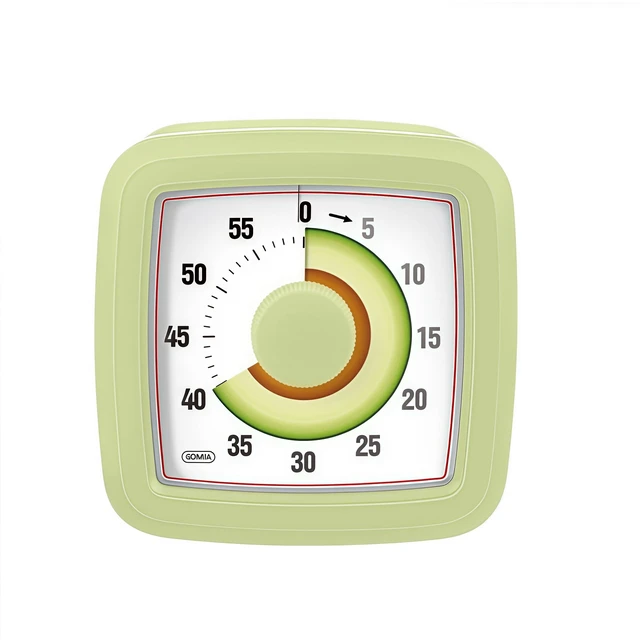 Main image of Kids Visual Timer for Kitchen,Classroom,Cooking,Learning,Bedroom,Office, 60-Minute Countdown Pomodoro Timer for Kids with Autism ADHD (Avocado Style)