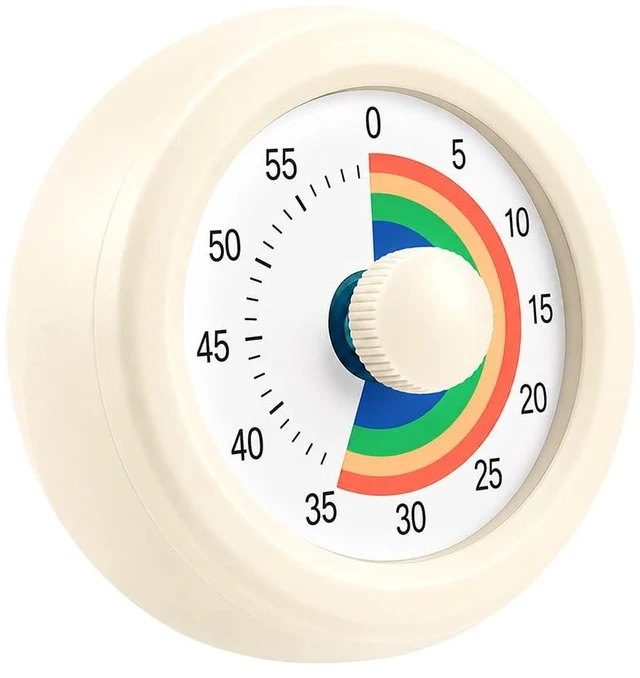 Main image of Visual Timer for Kids 60-Minute Rainbow Countdown Timer | Pomodoro Timer Focus Tool for ADHD & Autism, Time Management for Homework, Chores, Office, Kitchen, Teaching & Study Routines