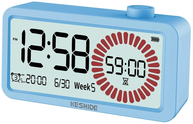 Main image of Visual Timer for Kids and Adults with Alarm Clock,LCD Digital 60-Minute Countdown Timer Time Management Tool for Home, School, or Work