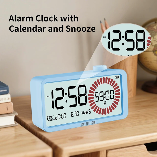 Alt view image 5 of 7 - Visual Timer for Kids and Adults with Alarm Clock,LCD Digital 60-Minute Countdown Timer Time Management Tool for Home, School, or Work