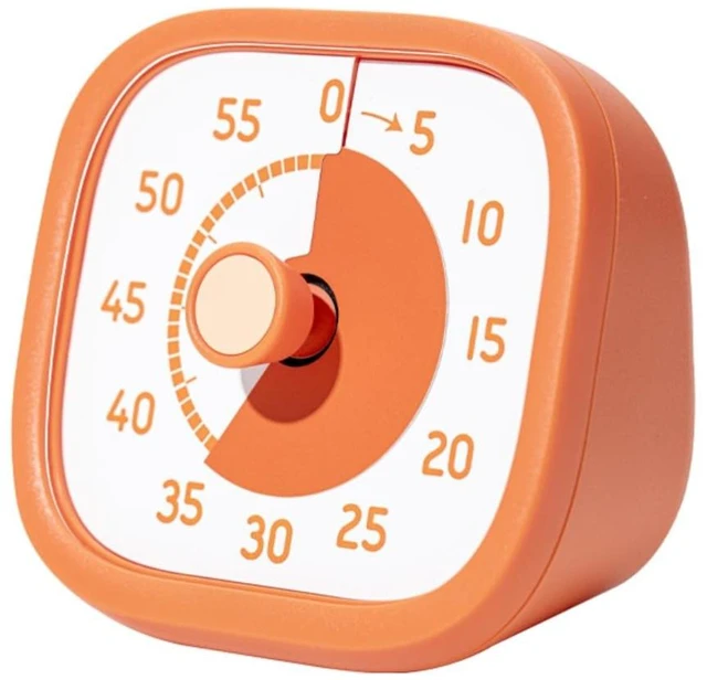 Main image of Visual Timer for Kids - 60 Minute Visual Kids Timer for Classroom Home Office, Countdown Timer for Cooking Teaching Working Meeting (Orange)