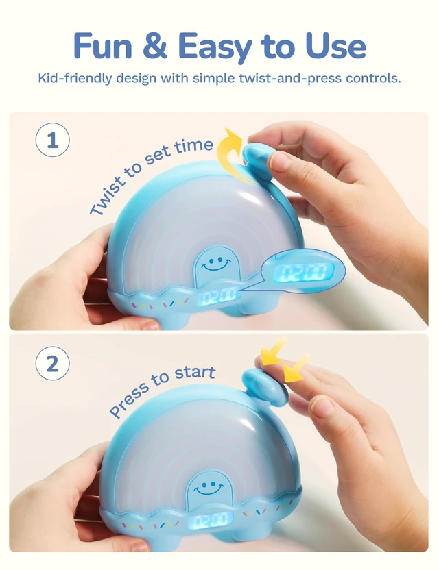 Alt view image 4 of 7 - Timer , Rainbow Visual Timer for Kids/Adults, 0-99 Minutes Light Timer | Rechargeable, Color-Changing, Magnetic, Digital Timer for Classroom, Potty Training, Toothbrush, Countdown, Night Light