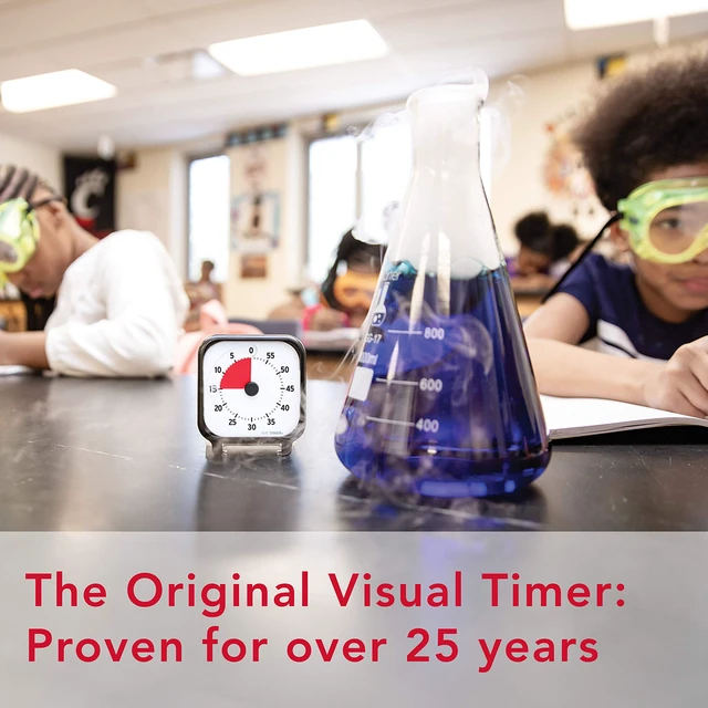 Alt view image 7 of 7 - 3 inch Visual Timer 60 Minute Kids Desk Countdown Clock with Dry Erase Activity Card and Desktop App Access for Kids Classroom, Homeschool Study Tool, Task Reminder, Home and Kitchen