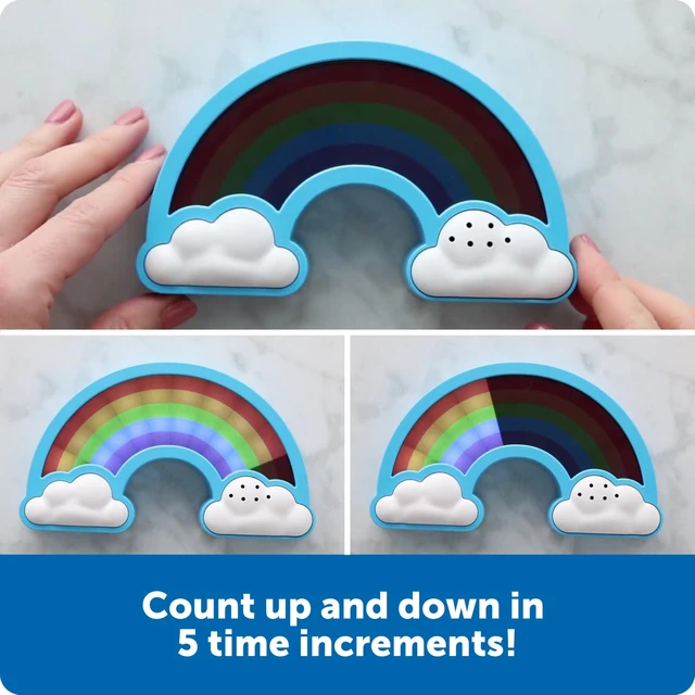 Alt view image 2 of 7 - Rainbow Visual Timer | Time Management for Children, Audio and Visual Alarms, Schedule for Kids, Social Emotional Learning Skills, Countdown Timer