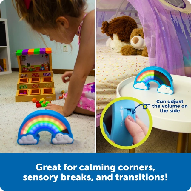 Alt view image 4 of 7 - Rainbow Visual Timer | Time Management for Children, Audio and Visual Alarms, Schedule for Kids, Social Emotional Learning Skills, Countdown Timer
