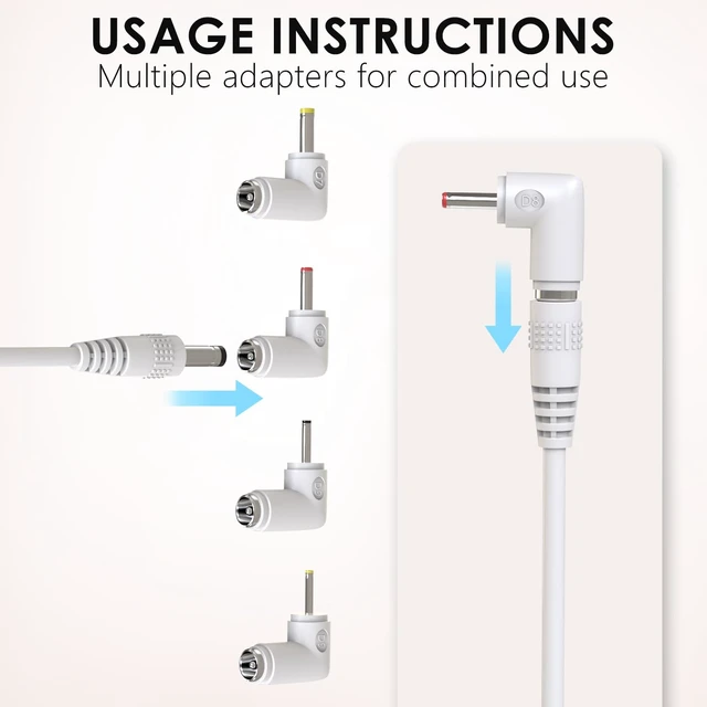 Alt view image 3 of 5 - 5V Charger Compatible with VTech VM901 VM919HD VM919-2HD VM819 VM819-2 PU Baby Monitor Handheld Screen Parent Unit, Universal Baby Monitor Power Adapter with 5Ft Cord