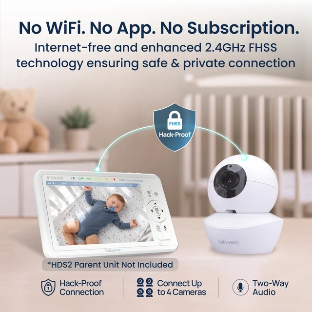 Alt view image 3 of 7 - Replacement Add-On Camera for Video Baby Monitor HDS2, Will Work Only with HDS2 Monitors, Requires HDS2 Parent Unit to Operate